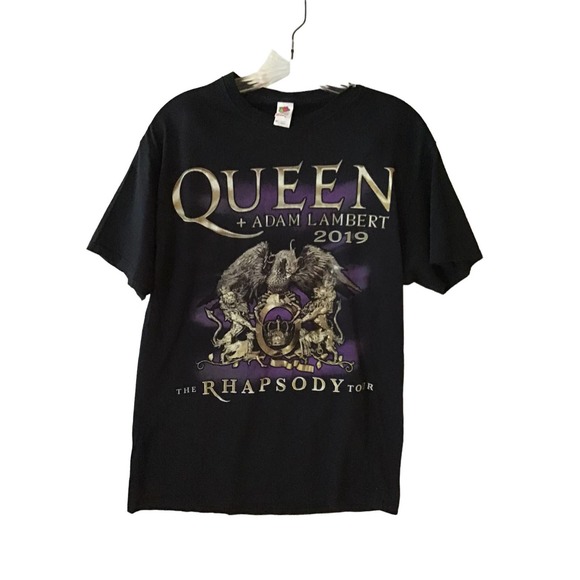 Queen and Adam Lambert 2019 Rhapsody Tour T-Shirt Size M - Picture 4 of 5